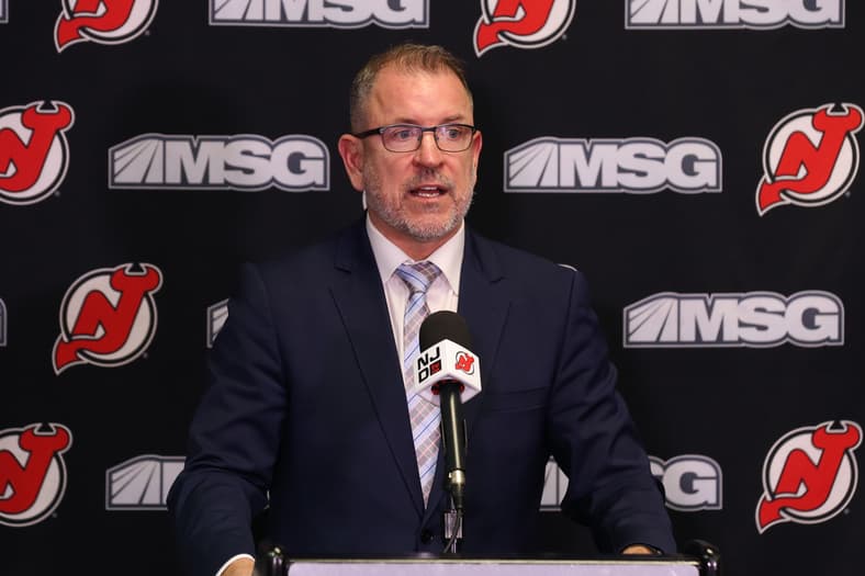 NHL: San Jose Sharks at New Jersey Devils