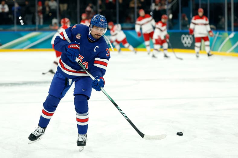 Olympics: Ice Hockey-Men Group C - USA-DEN