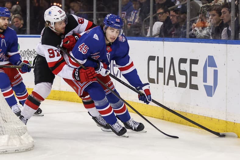 NHL: New Jersey Devils at New York Rangers
