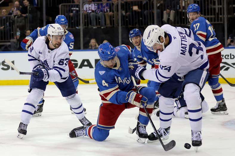 NHL: Toronto Maple Leafs at New York Rangers