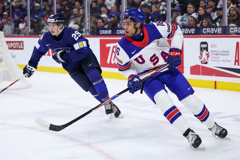 Hockey: 2026 IIHF World Junior Championship-USA vs Finland