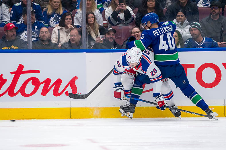 NHL: New York Rangers at Vancouver Canucks