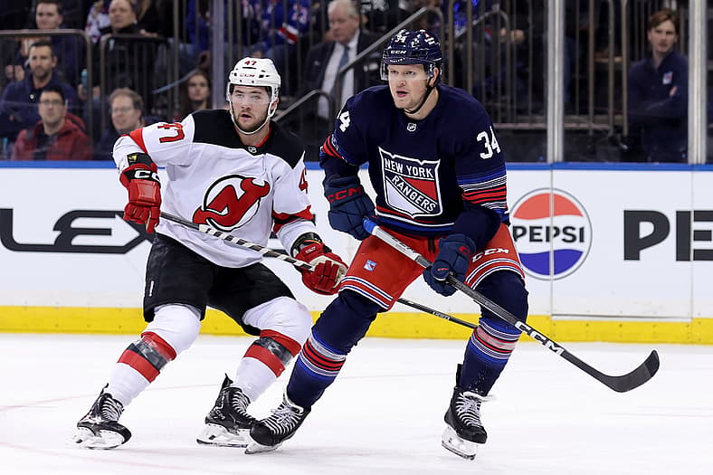 NHL: New Jersey Devils at New York Rangers