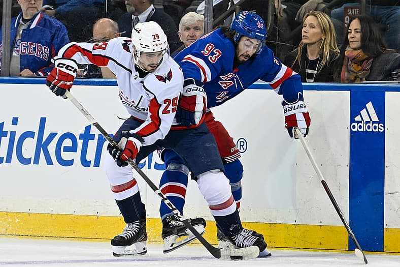 NHL: Stanley Cup Playoffs-Washington Capitals at New York Rangers