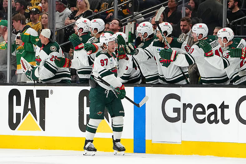 NHL: Stanley Cup Playoffs-Minnesota Wild at Vegas Golden Knights