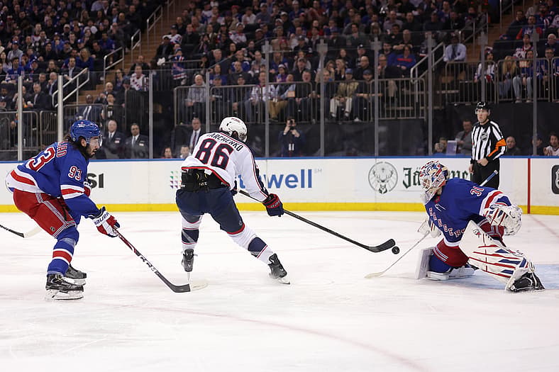 NHL: Columbus Blue Jackets at New York Rangers