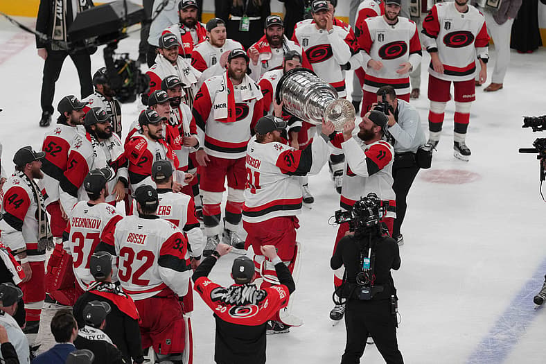NHL: Stanley Cup Final-Carolina Hurricanes at Vegas Golden Knights