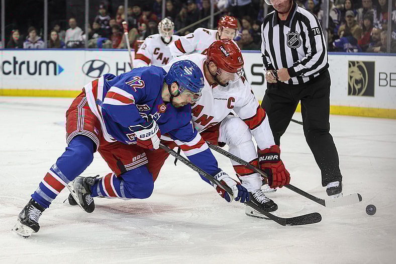 NHL: Carolina Hurricanes at New York Rangers