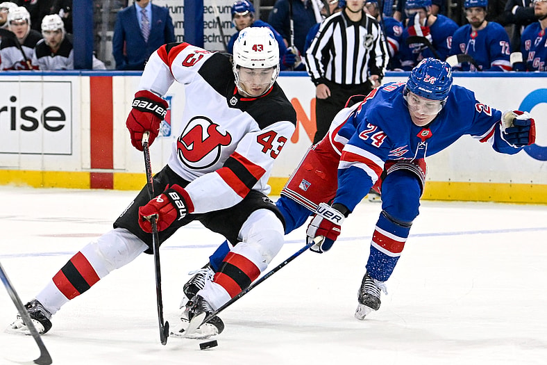 NHL: New Jersey Devils at New York Rangers