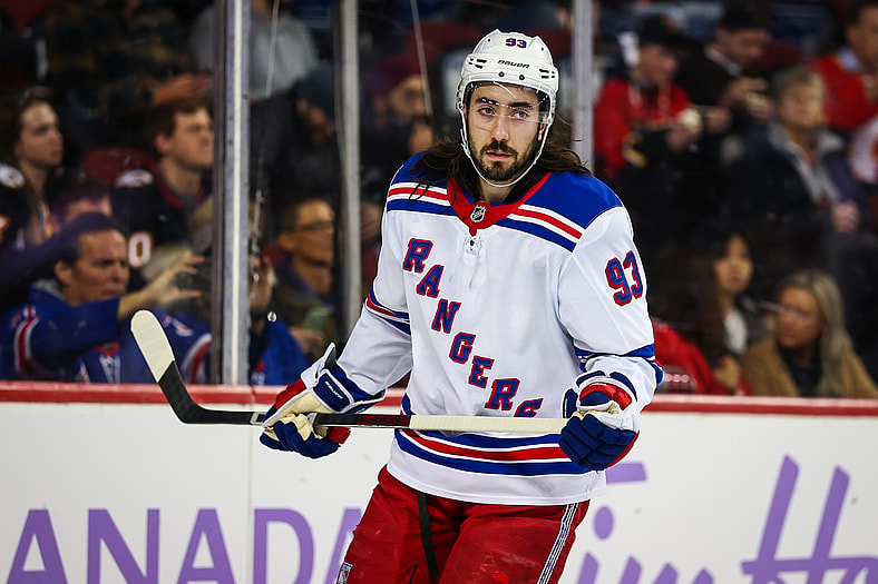 NHL: New York Rangers at Calgary Flames