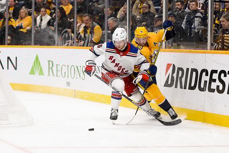 NHL: New York Rangers at Nashville Predators