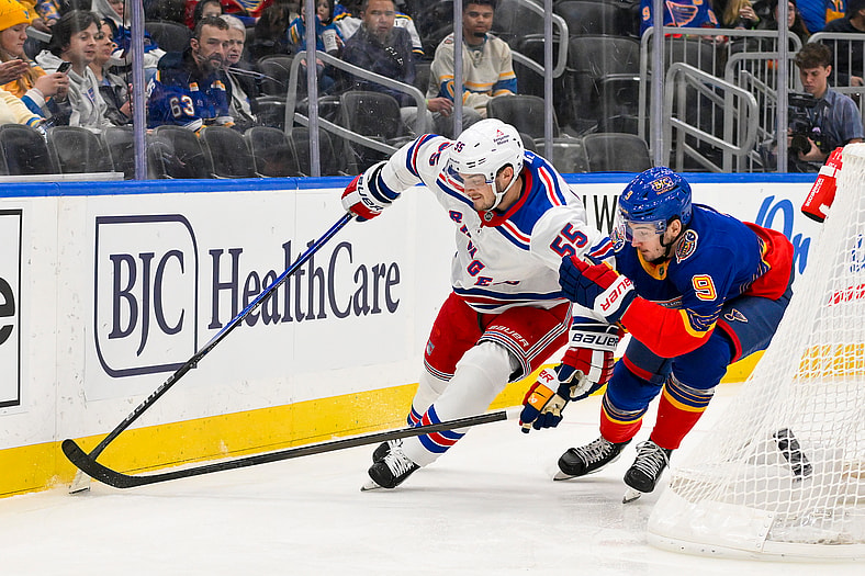 NHL: New York Rangers at St. Louis Blues