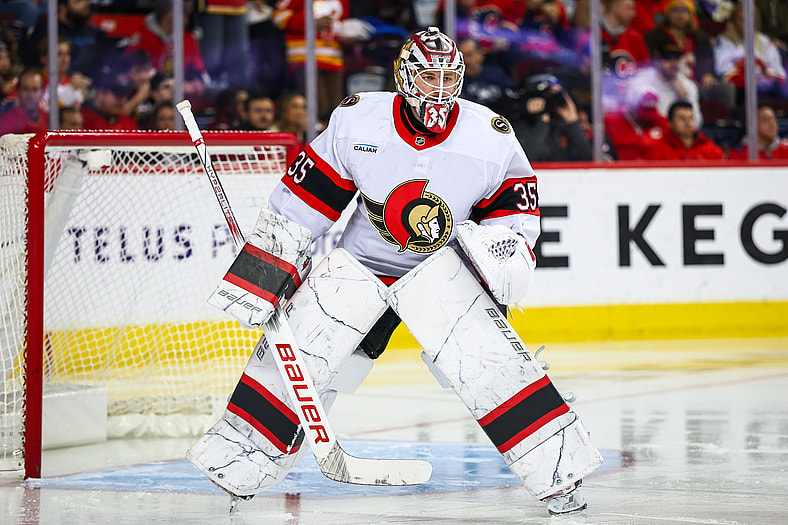 NHL: Ottawa Senators at Calgary Flames