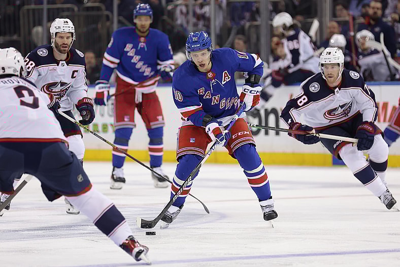 NHL: Columbus Blue Jackets at New York Rangers