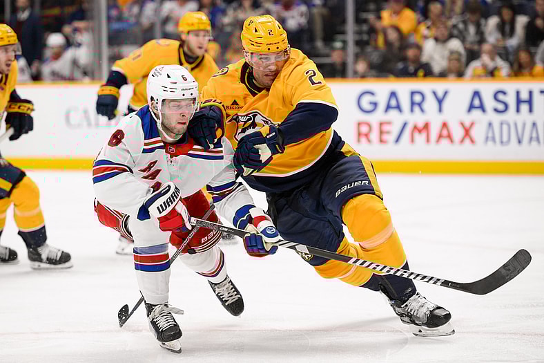 NHL: New York Rangers at Nashville Predators