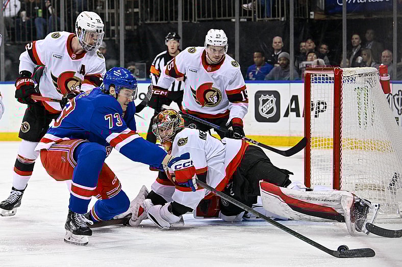 NHL: Ottawa Senators at New York Rangers