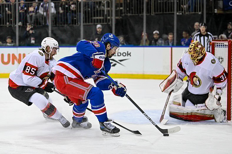 NHL: Ottawa Senators at New York Rangers