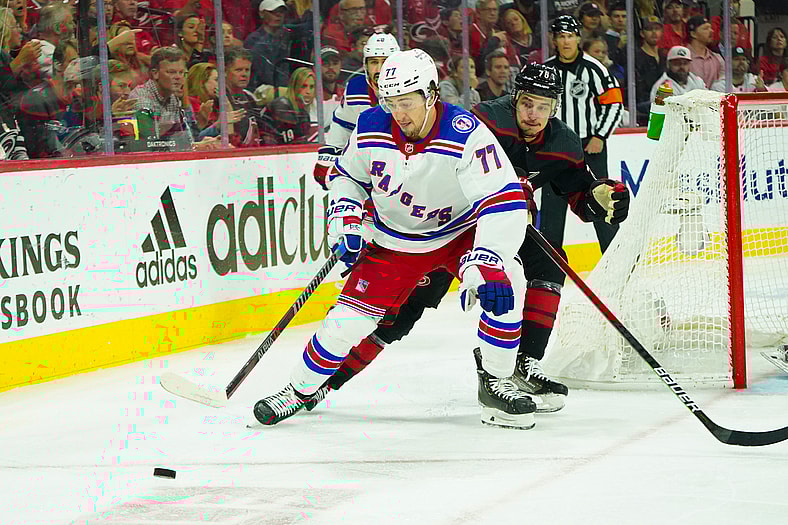 NHL: Stanley Cup Playoffs-New York Rangers at Carolina Hurricanes