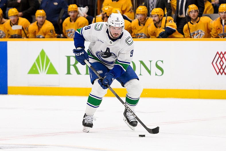 NHL: Vancouver Canucks at Nashville Predators