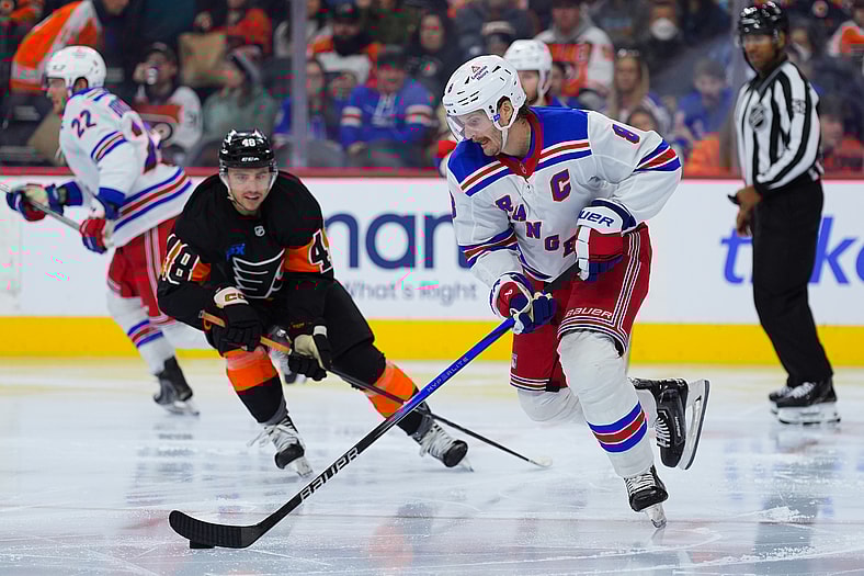 NHL: New York Rangers at Philadelphia Flyers