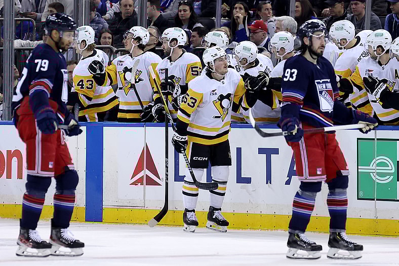 NHL: Pittsburgh Penguins at New York Rangers