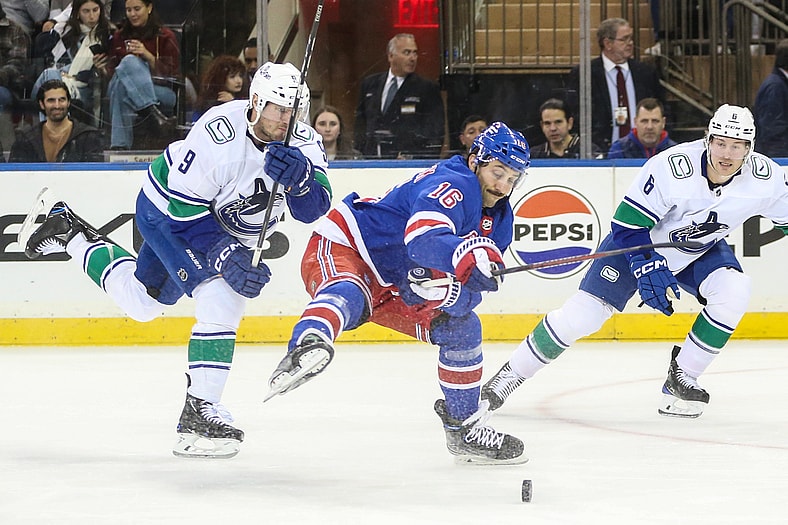 NHL: Vancouver Canucks at New York Rangers