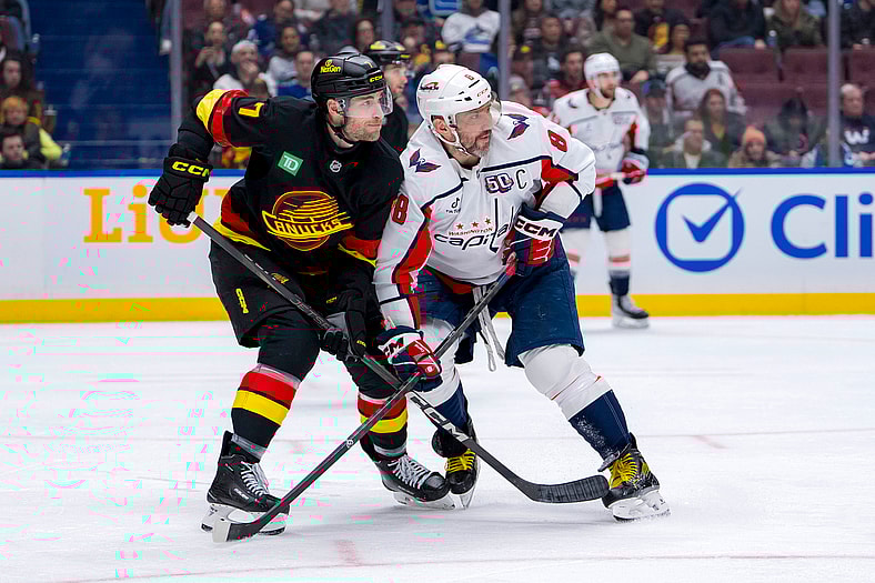 NHL: Washington Capitals at Vancouver Canucks