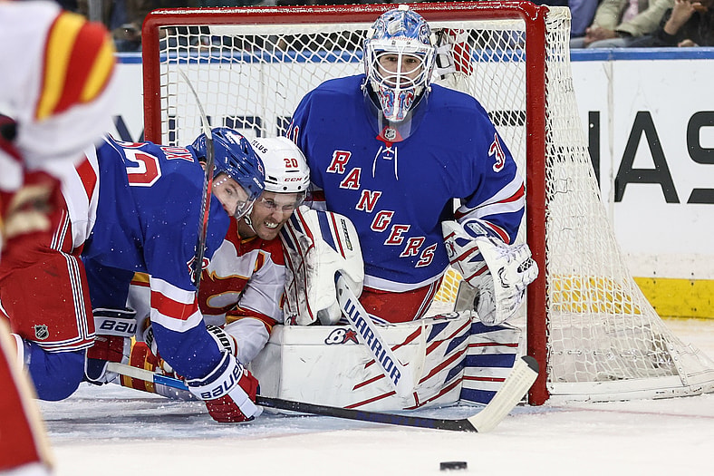 NHL: Calgary Flames at New York Rangers