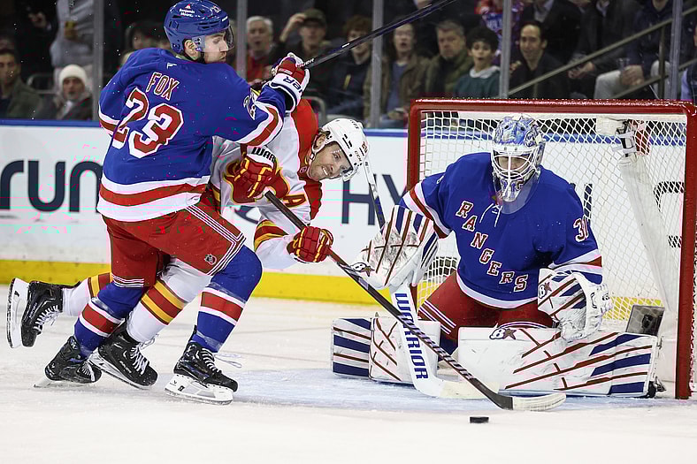 NHL: Calgary Flames at New York Rangers