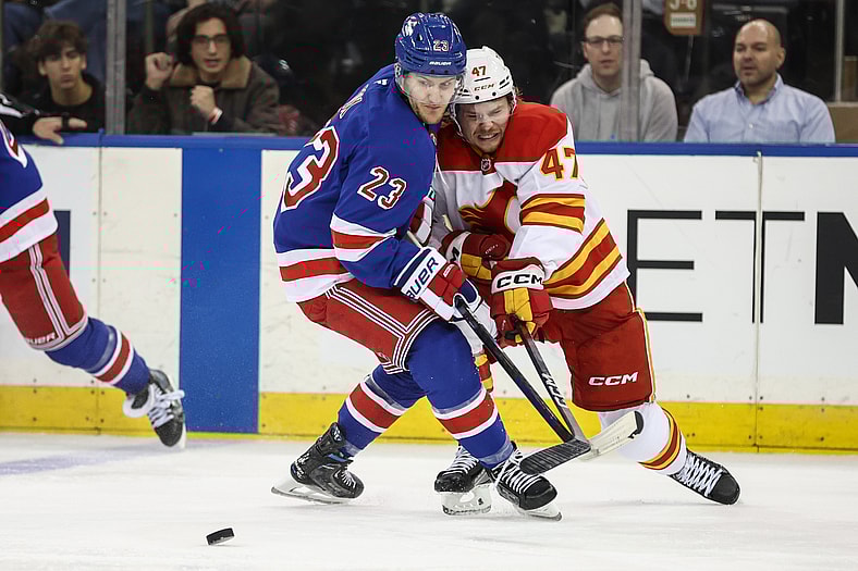 NHL: Calgary Flames at New York Rangers