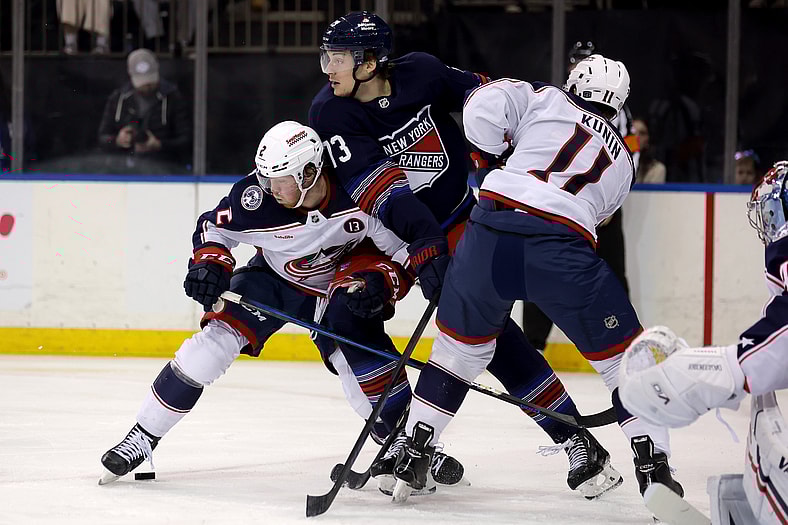 NHL: Columbus Blue Jackets at New York Rangers