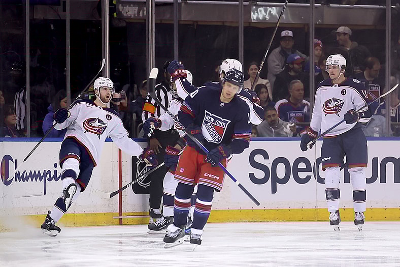 NHL: Columbus Blue Jackets at New York Rangers
