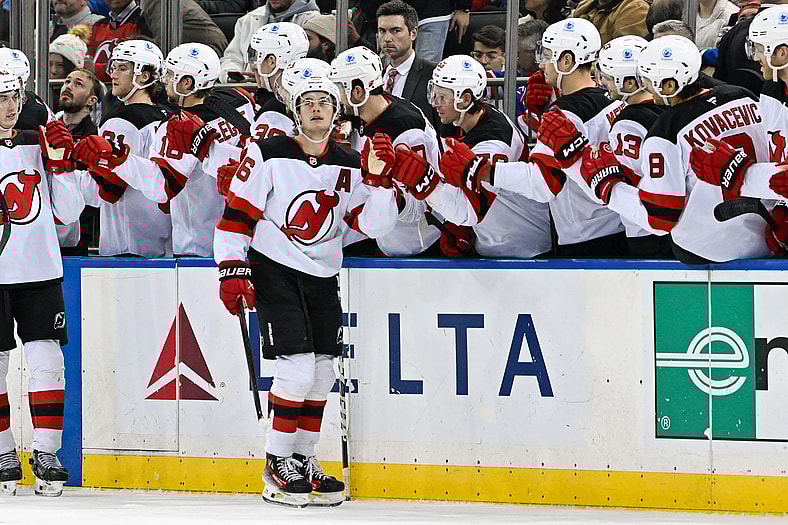 NHL: New Jersey Devils at New York Rangers