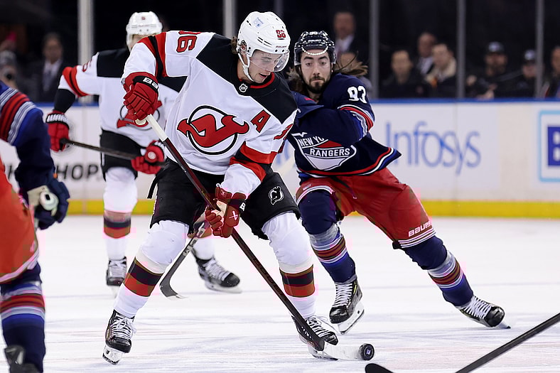 NHL: New Jersey Devils at New York Rangers