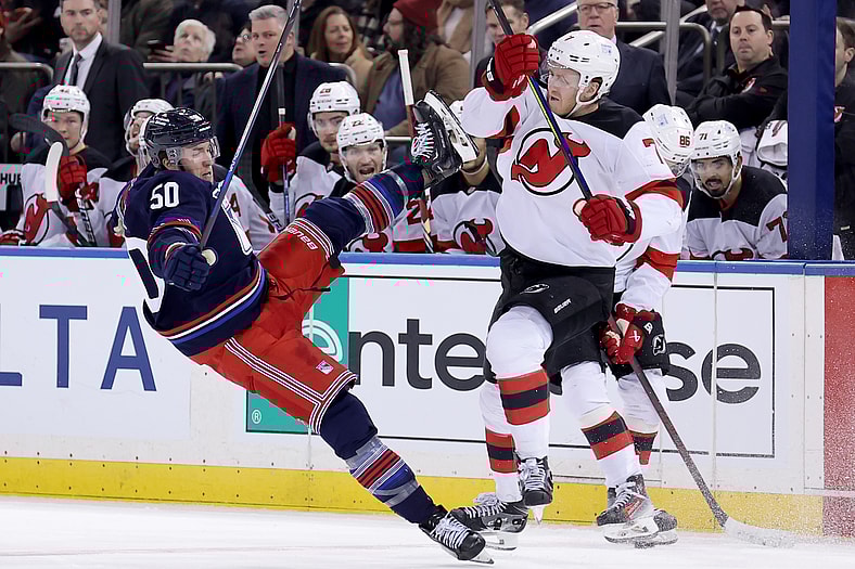 NHL: New Jersey Devils at New York Rangers