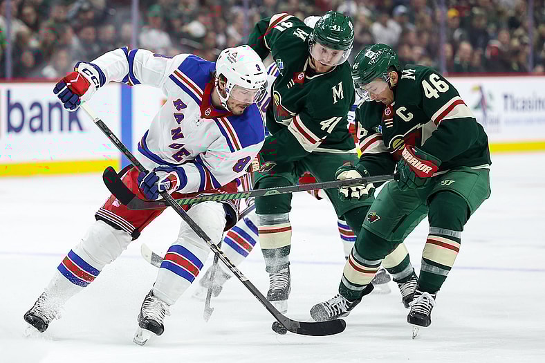 NHL: New York Rangers at Minnesota Wild