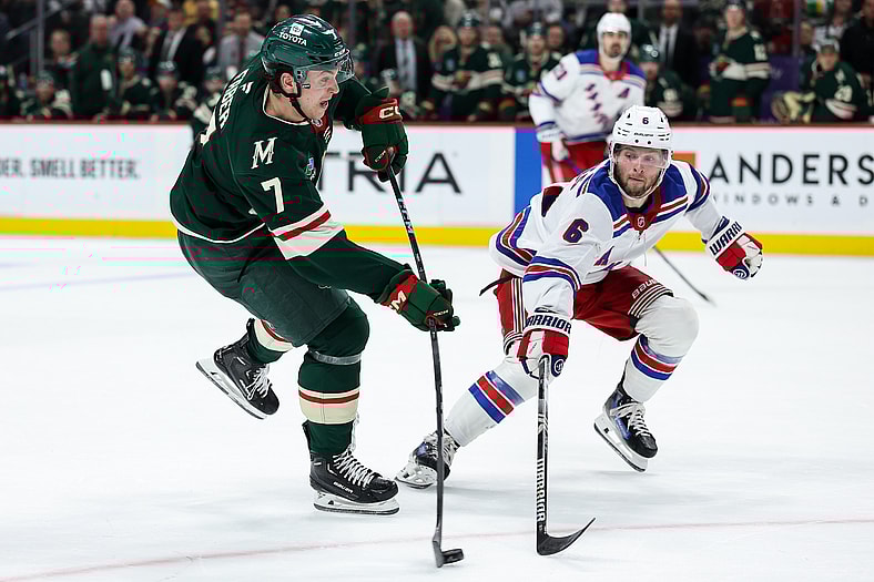 NHL: New York Rangers at Minnesota Wild