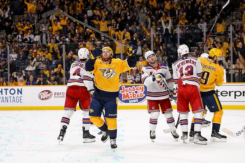NHL: New York Rangers at Nashville Predators