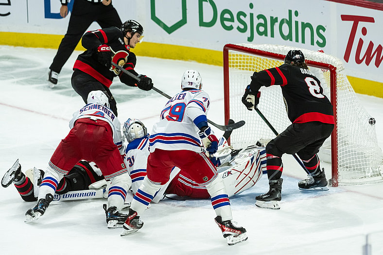 NHL: New York Rangers at Ottawa Senators