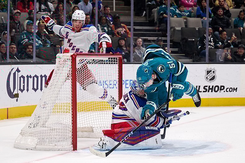 NHL: New York Rangers at San Jose Sharks