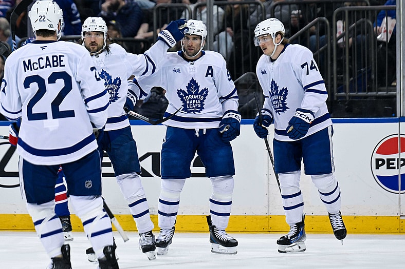 NHL: Toronto Maple Leafs at New York Rangers