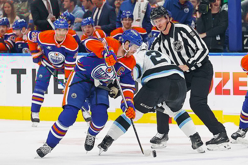 NHL: Utah at Edmonton Oilers
