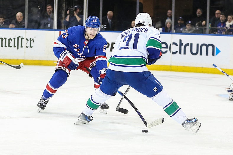 NHL: Vancouver Canucks at New York Rangers