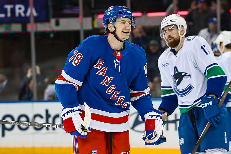 NHL: Vancouver Canucks at New York Rangers