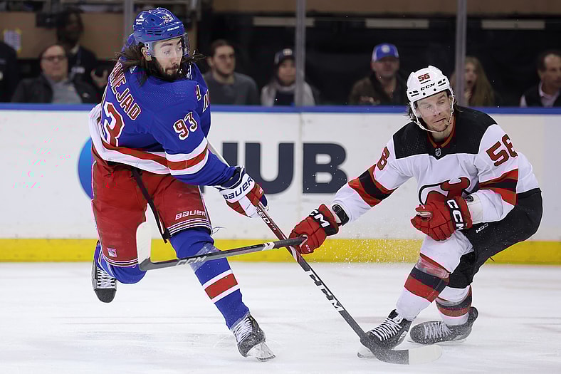 NHL: New Jersey Devils at New York Rangers