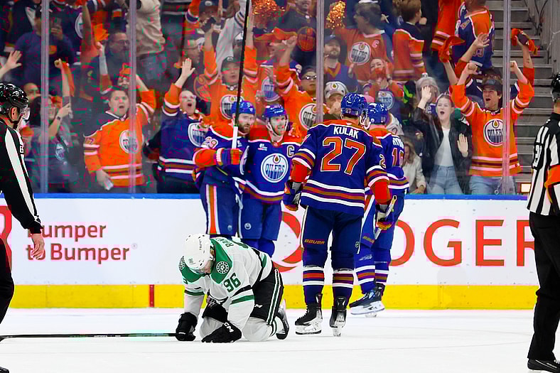 NHL: Stanley Cup Playoffs-Dallas Stars at Edmonton Oilers