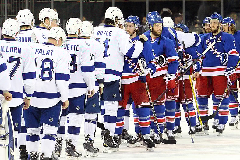 NHL: Stanley Cup Playoffs-Tampa Bay Lightning at New York Rangers