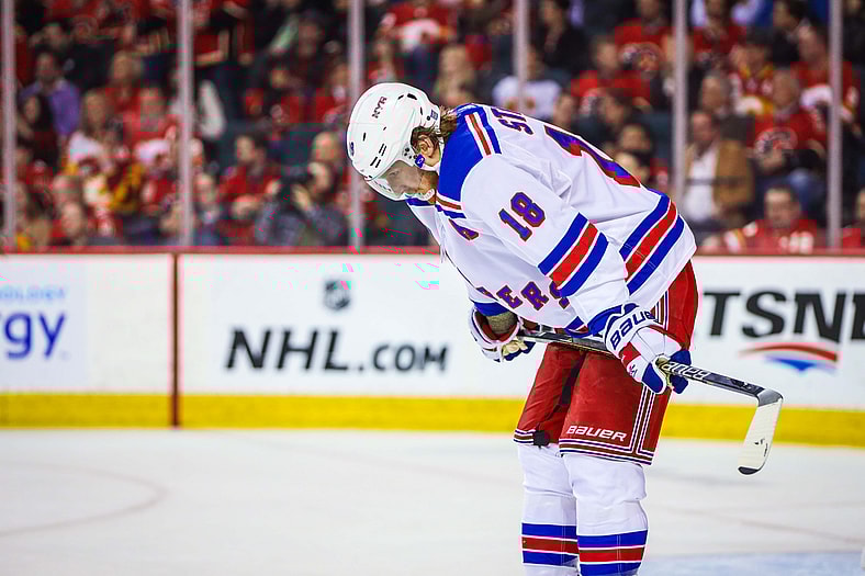 NHL: New York Rangers at Calgary Flames
