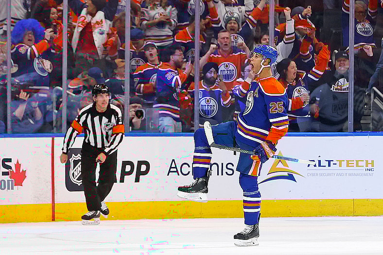 NHL: Stanley Cup Playoffs-Los Angeles Kings at Edmonton Oilers
