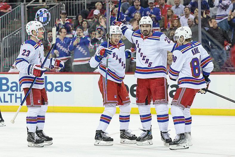 NHL: Stanley Cup Playoffs-New York Rangers at New Jersey Devils